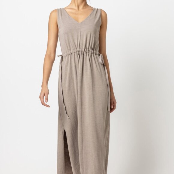 Lilla P Drawcord Waist Maxi Dress - Picture 1 of 11